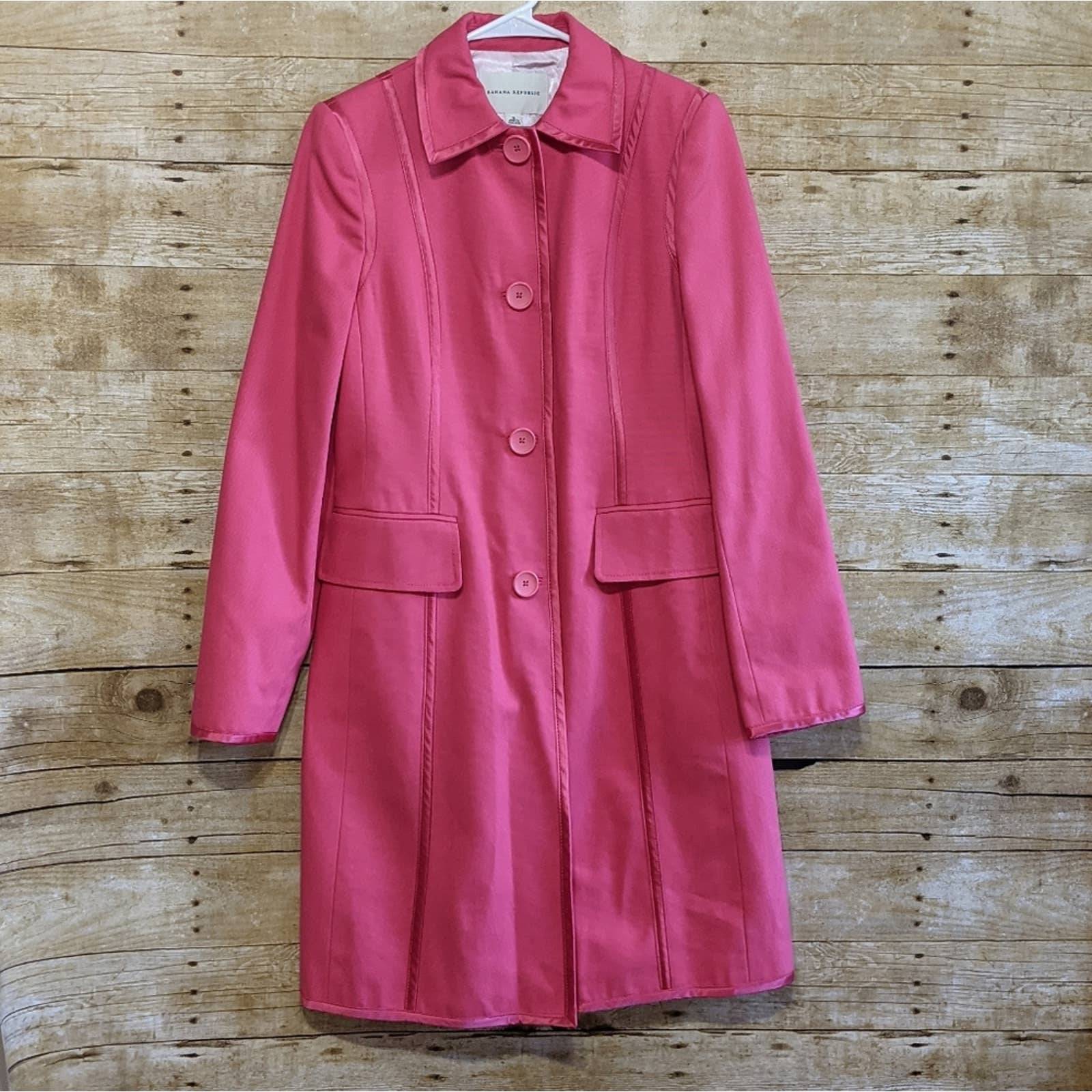 Banana Rebublic Pink Long Coat