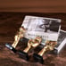3 PCS Thinker Small Statue, Golden Black Abstract Art Sculpture Modern Home Deco