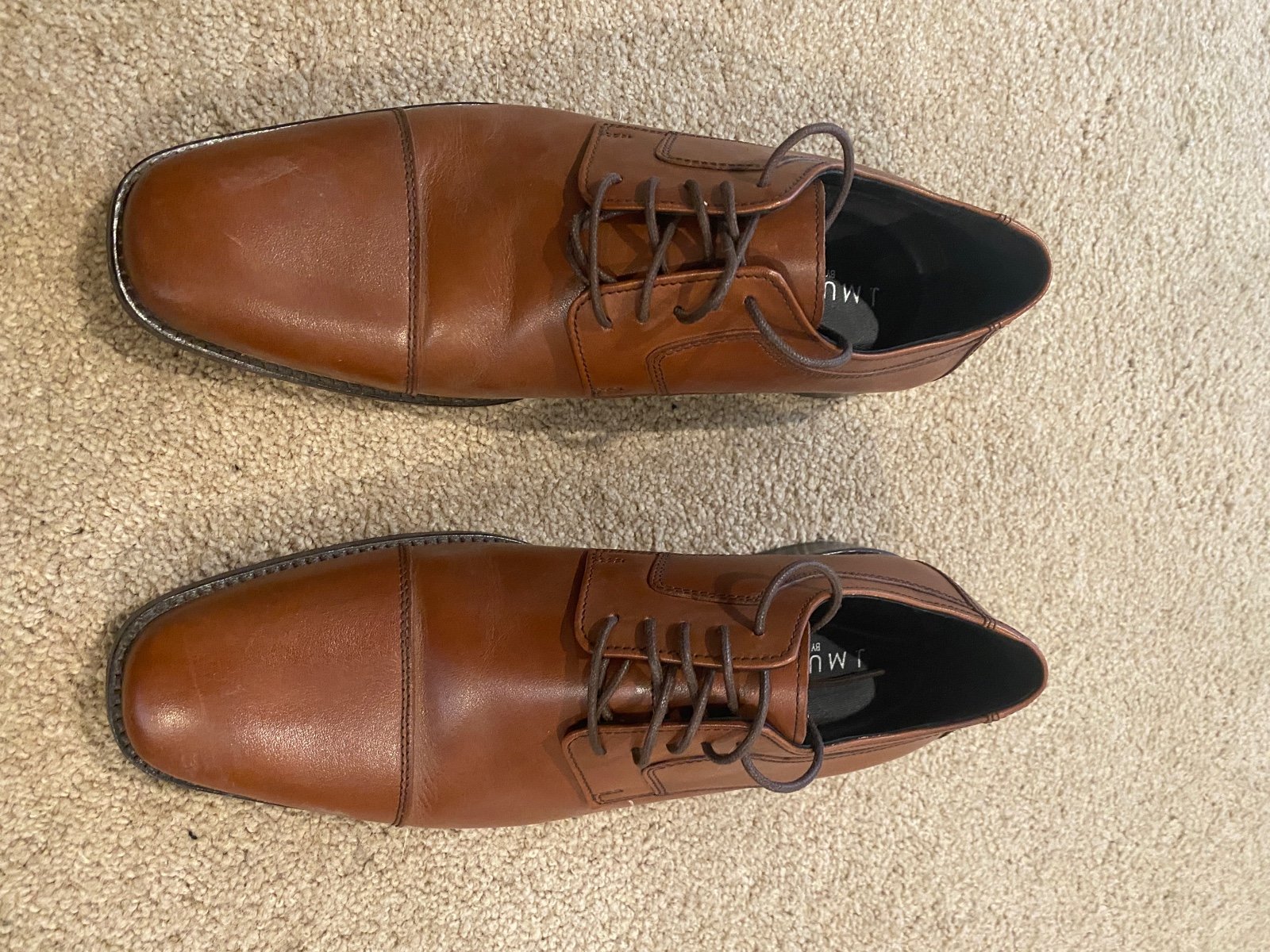 J.MURPHY - Mens Novick Cap-Toe Leather Shoes - 10.5