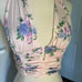 NWT Zara floral silky low cut corset crop top S