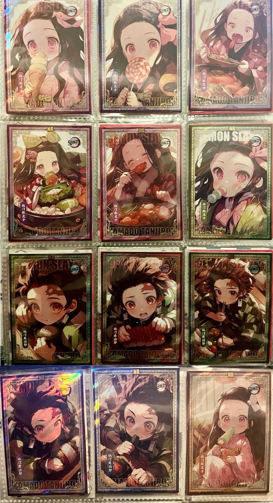 Demon Slayer complete set NR card lot Nezuko Tanjiro chibi