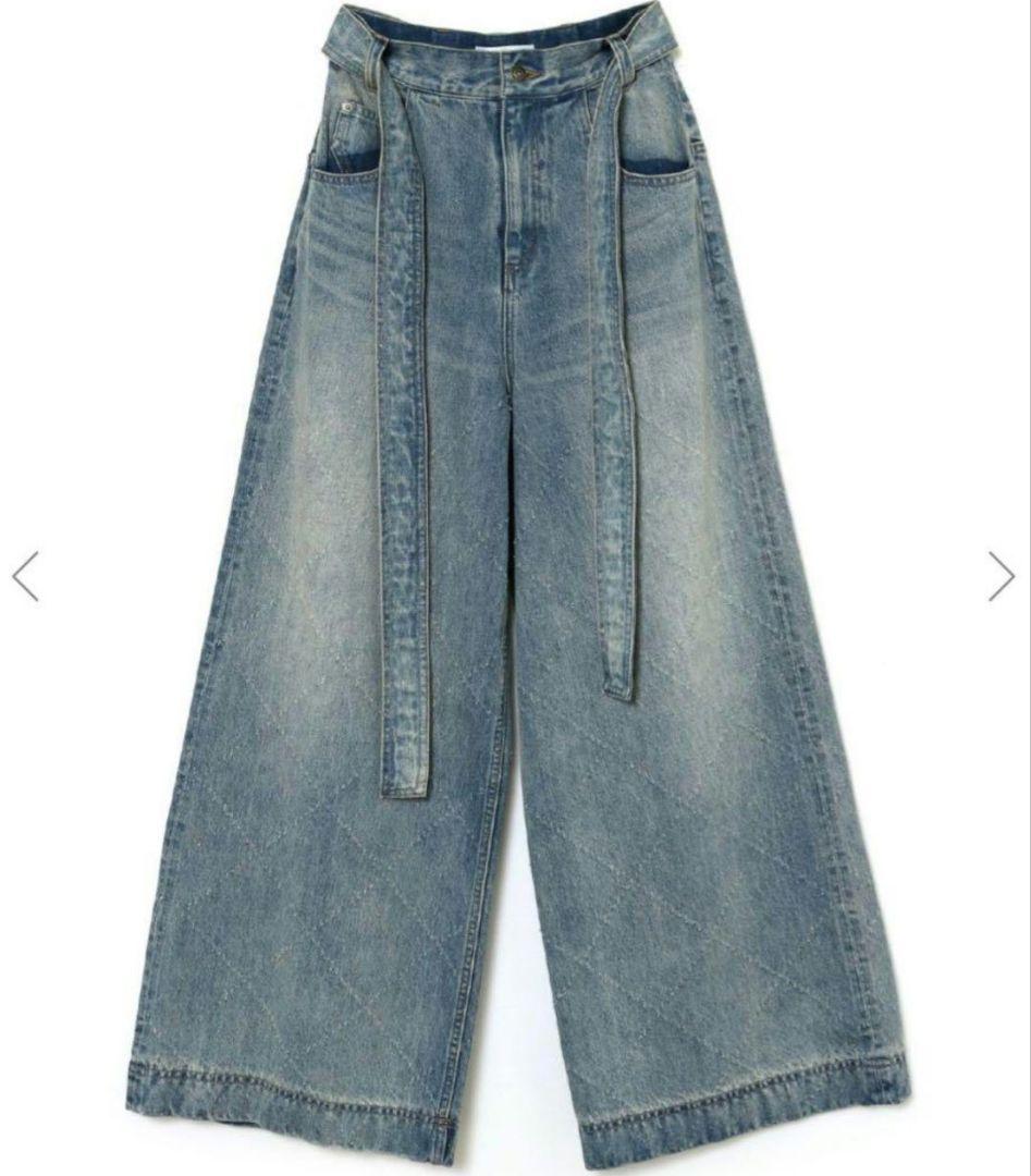 一番の贈り物 Melt the Lady Fleeting Check Denim Pants パンツ