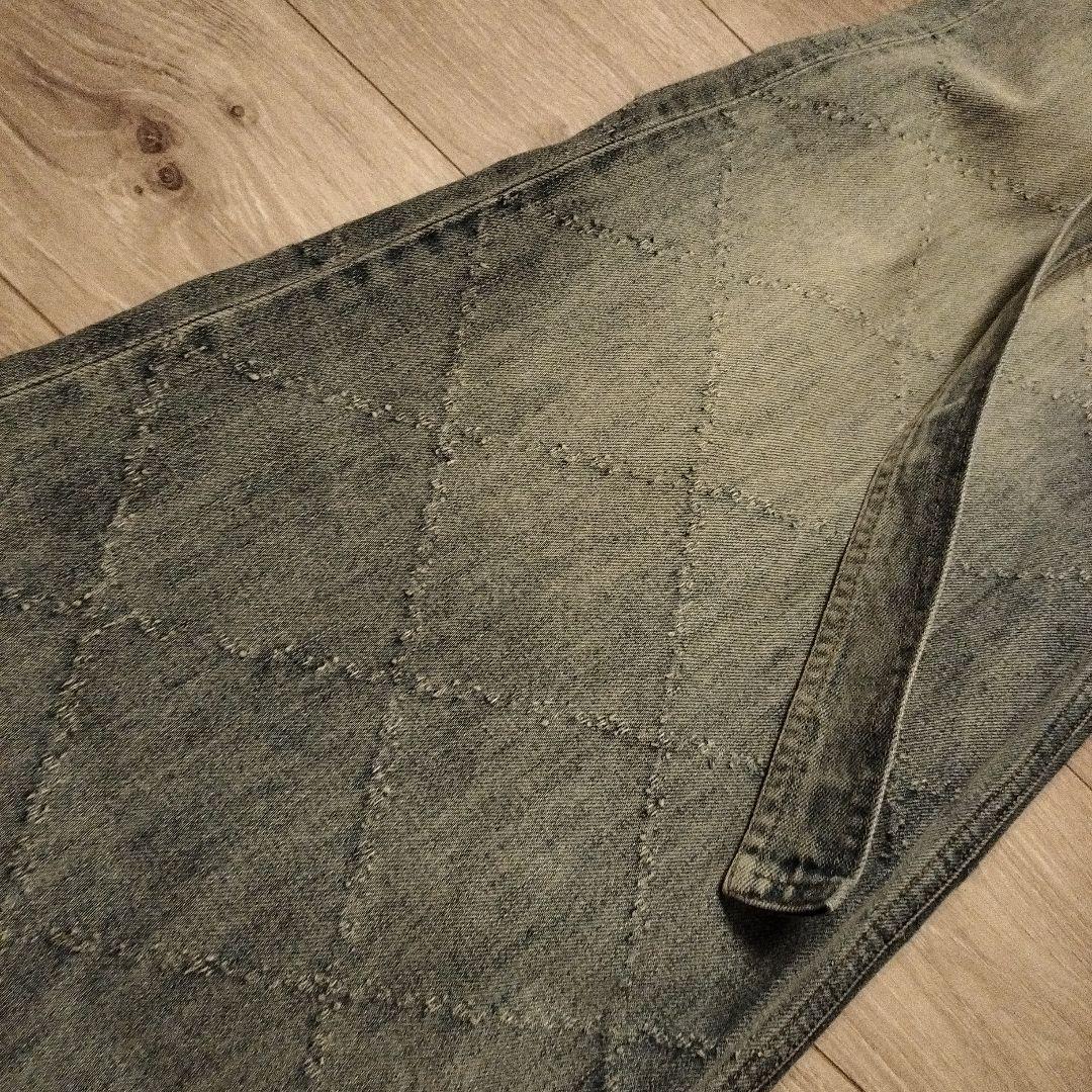 Melt the Lady Fleeting Check Denim Pants