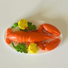 Realistic lobster pretend play food dollhouse item for barbie and other dolls