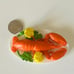 Realistic lobster pretend play food dollhouse item for barbie and other dolls