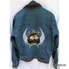 Warner Bros Taz Angel Jean Denim Jacket