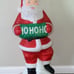 Vintage Christmas 40” TPI “HoHoHo” Lighted Santa Blow Mold Yard Decoration