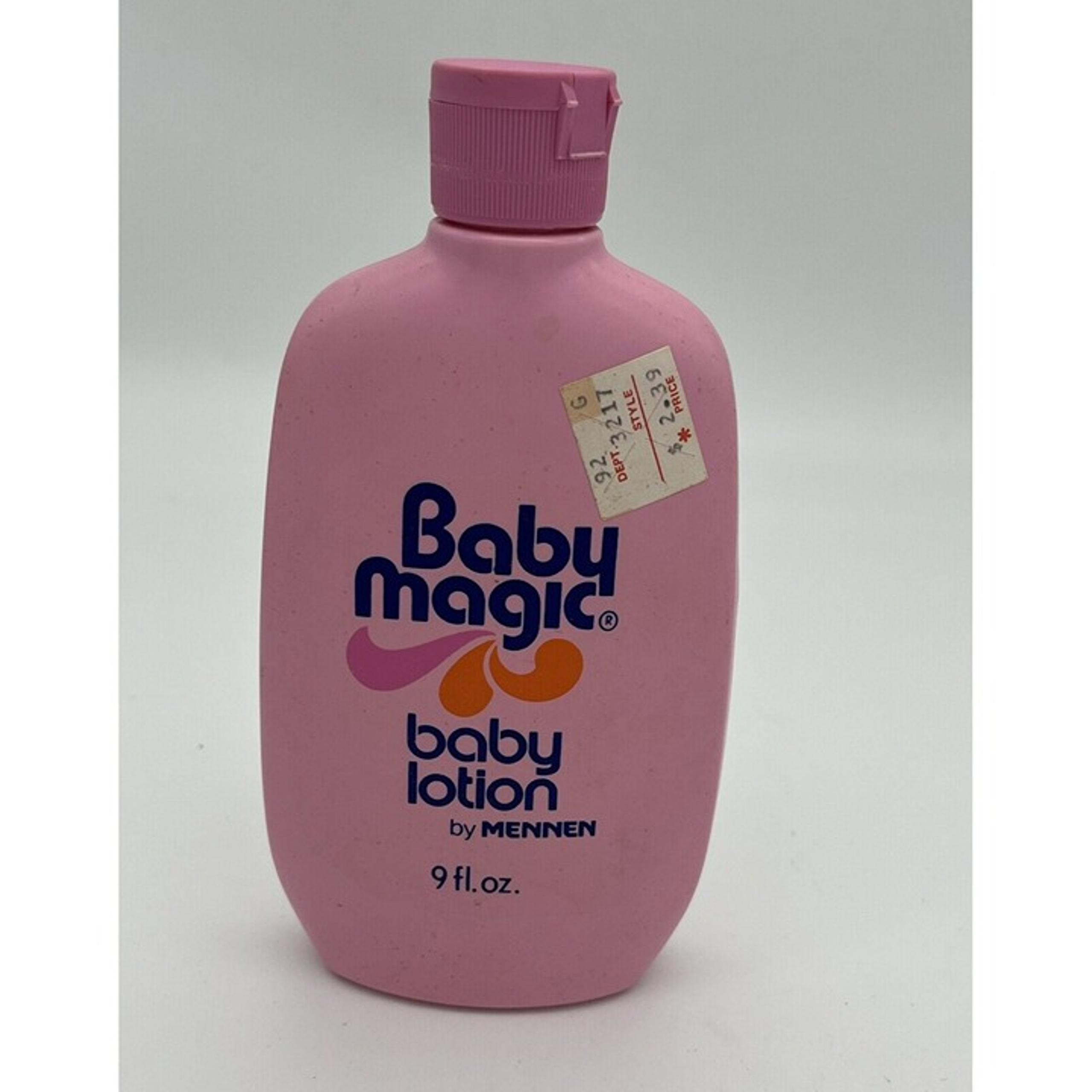 Vintage 80s Baby Magic Baby Lotion Mennen 9 fl oz