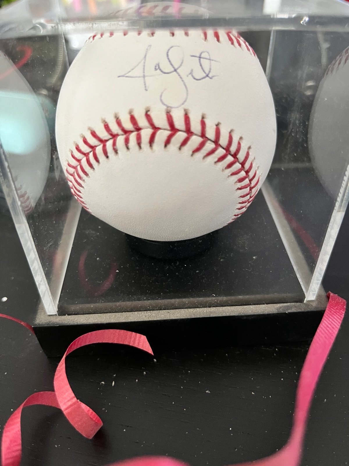 Baseball signed by Red Sox pitcher Jon Lester