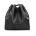 Lancaster Black Leather Bucket Bag