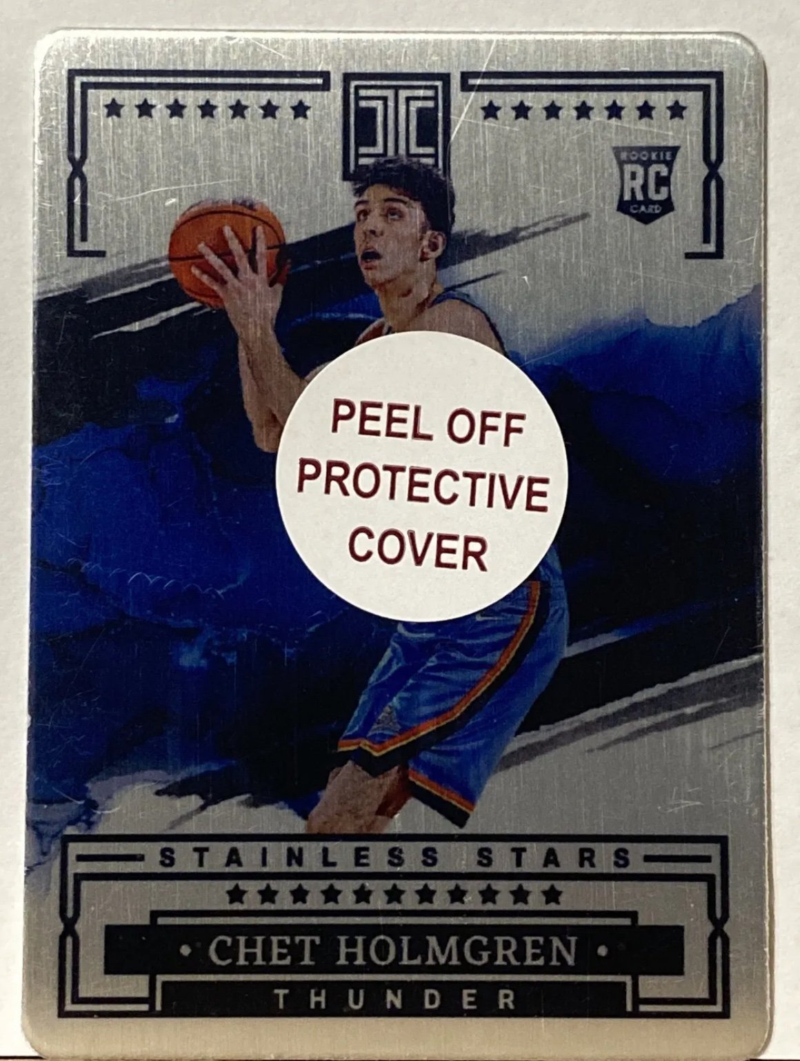 2022-23 Panini Impeccable Chet Holmgren Rookie  Stainless Stars Silver Metal /99