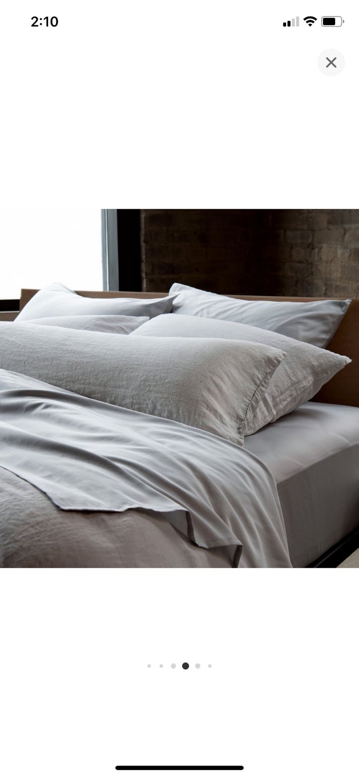 Bokser Home 100% French Linen Pillowcase Set