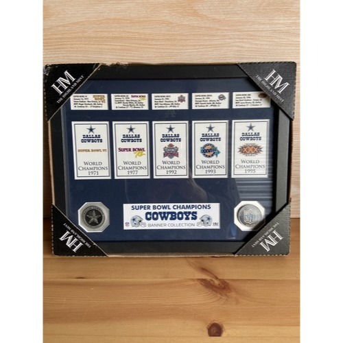 Dallas Cowboys Super Bowl Champions Patriots Banner Collection Frame