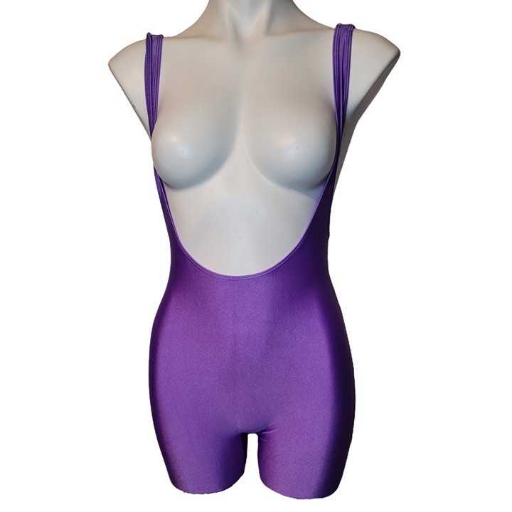 80s Vintage Pro Spirit Body Suit Leotard buy Workout Purple Sz Medium Stretch Shiny