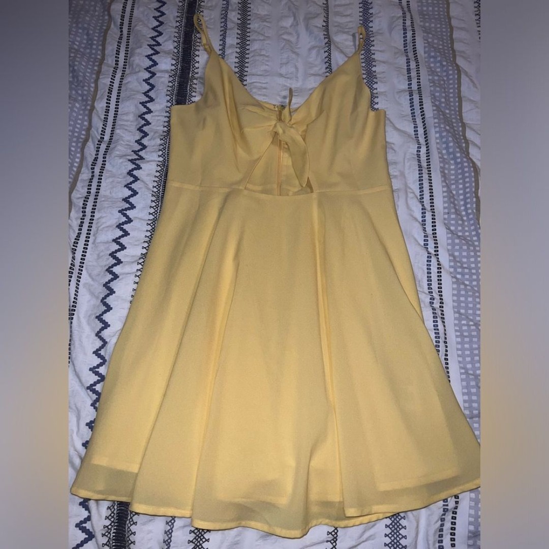 Kimchi Blue Yellow Above Knee Mini Dresses Mercari