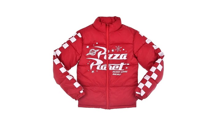 Disney Parks Toy Story Pizza Planet Puffer Jacket Red SMALL - NEW