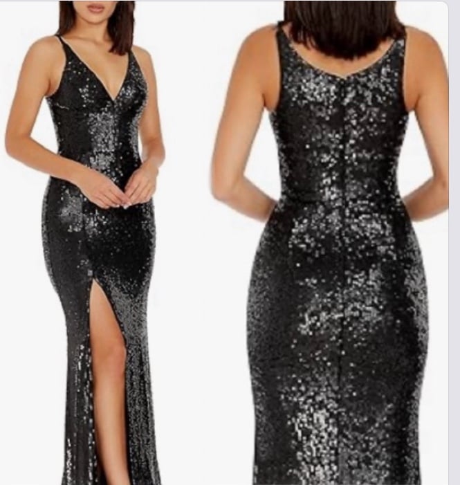 New stunning sequins Dress gown, size XS