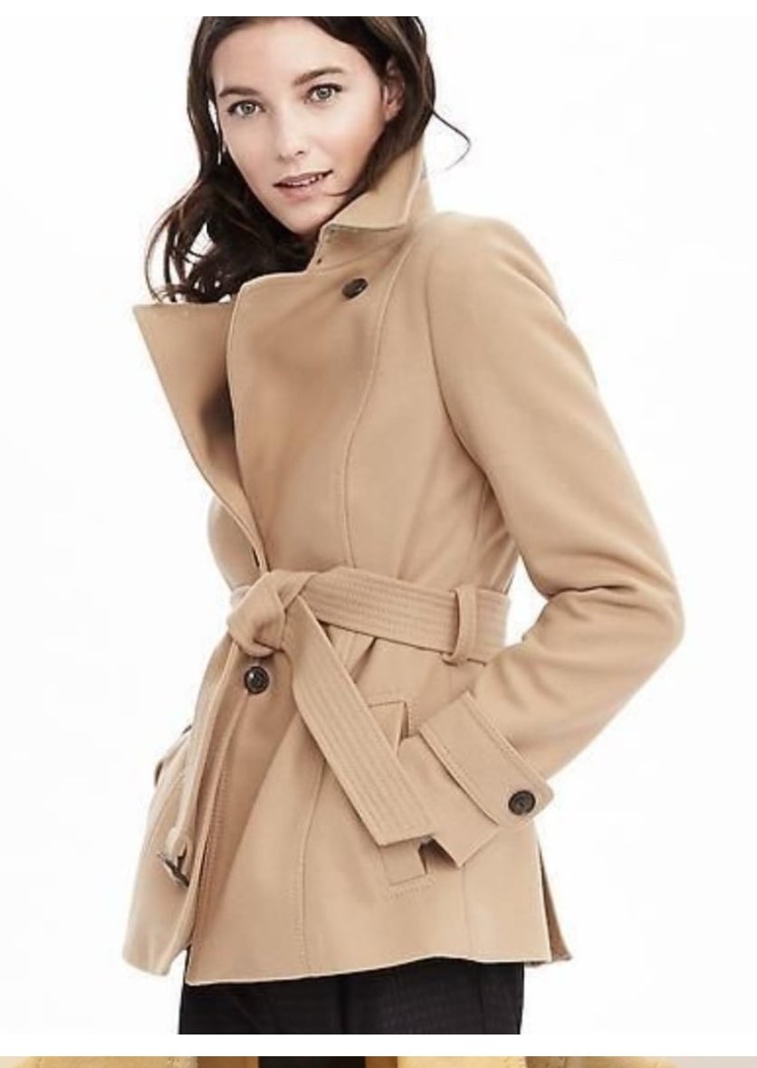 Banana Republic luxury wool blend coat