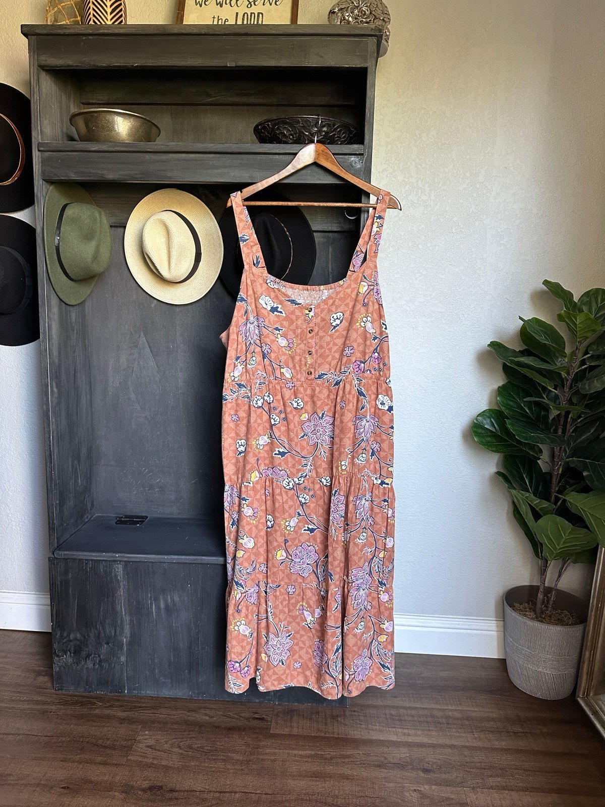 BUNDLE - AGROVES Sonoma Womens Plus Size Midi Dress -Sleeveless Linen Blend 4X