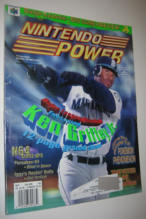 Nintendo Power Magazine 108 Ken Griffey Cvr Quake 64 Banjo-Kazooie Pokemon