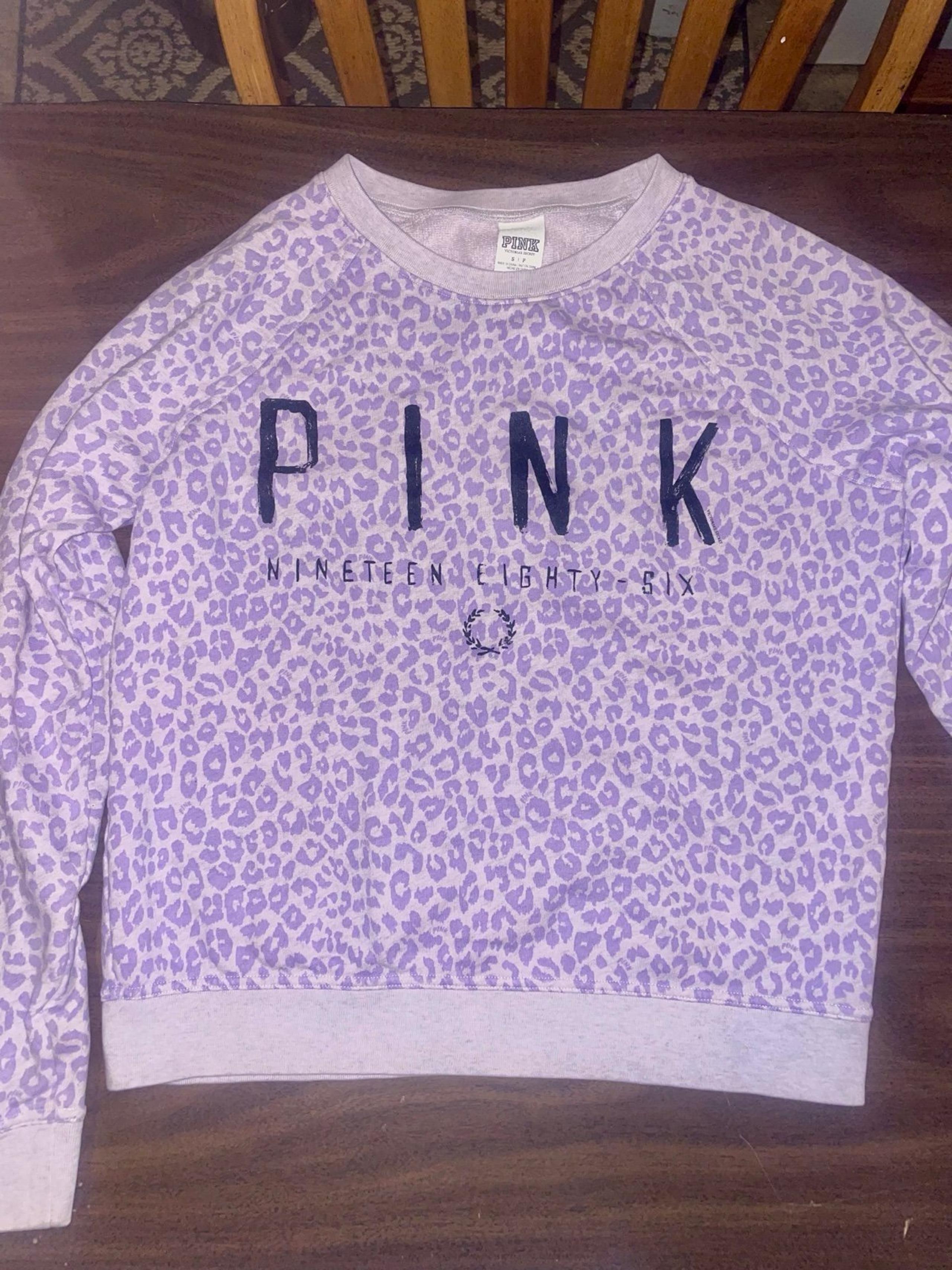 PINK animal print sweater