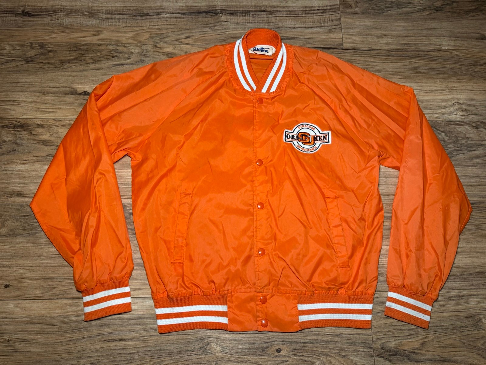 Vintage Chalk Line Syracuse Jacket SU Orangemen NCAA Starter 90s 80s Large