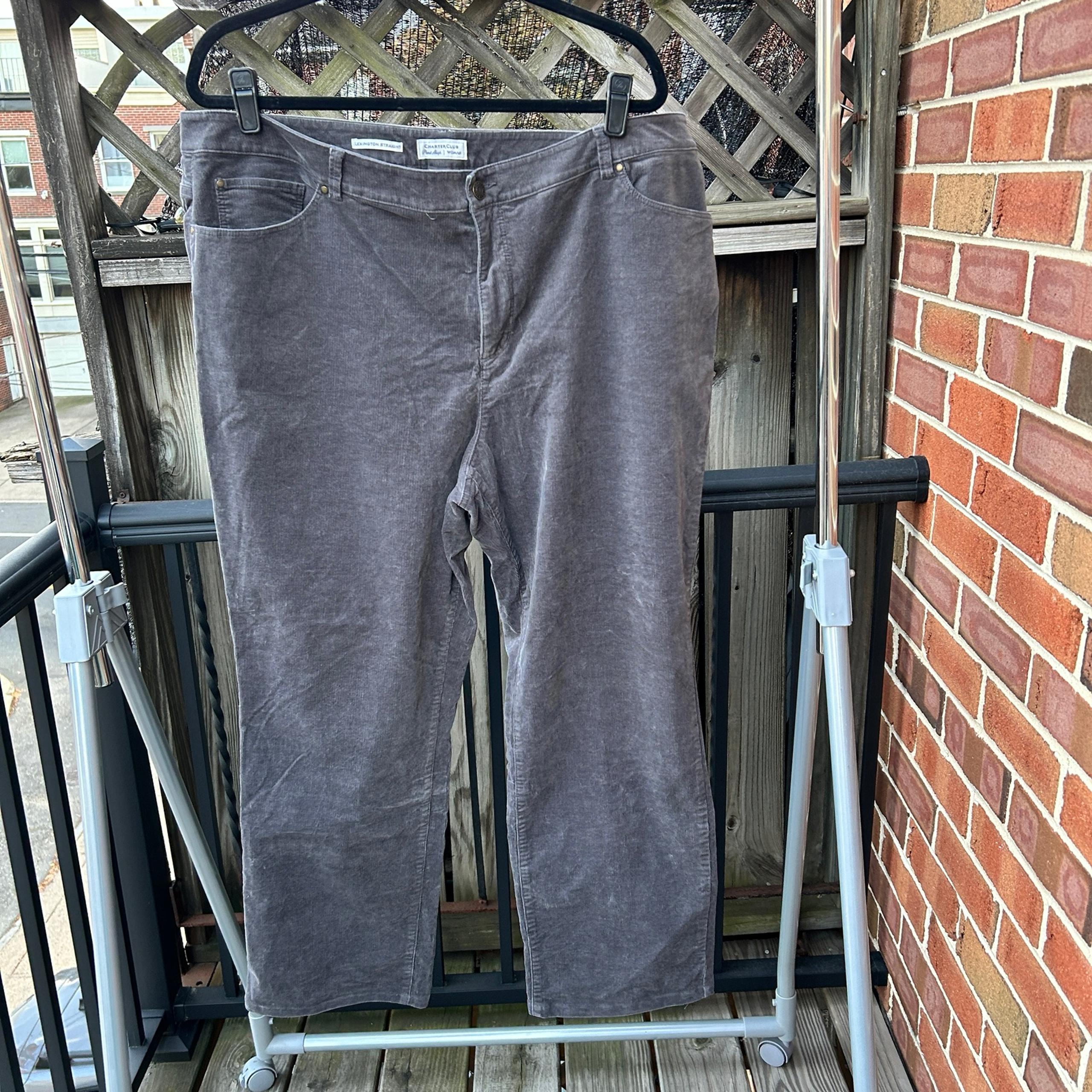 Charter Club Lexington Corduroy Plus Jeans 20W NWOT