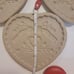 The Pampered Chef set of 3 vintage 1992 sweetheart clay cookie molds.