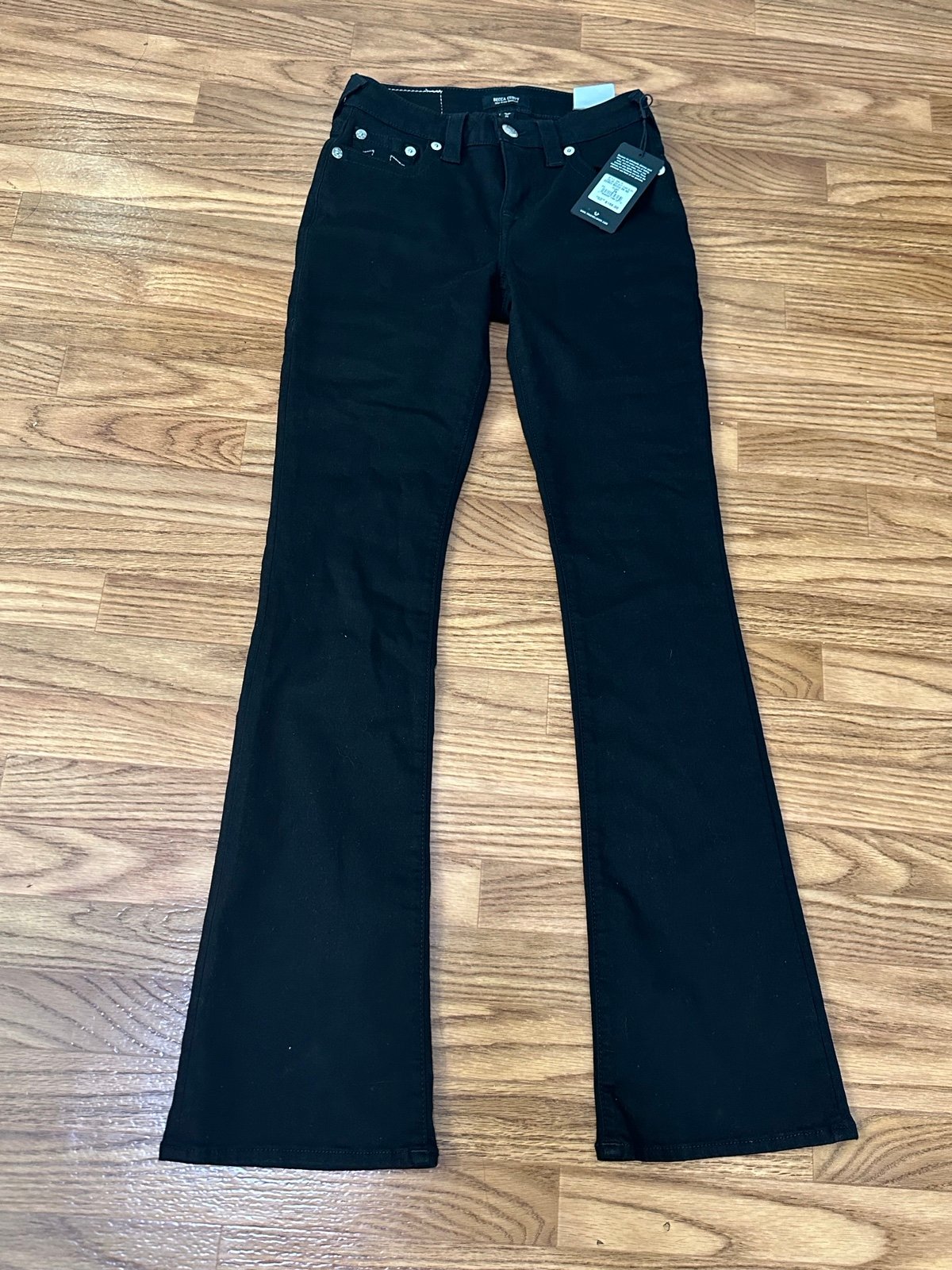 True Religion NWT Black Jeans 26