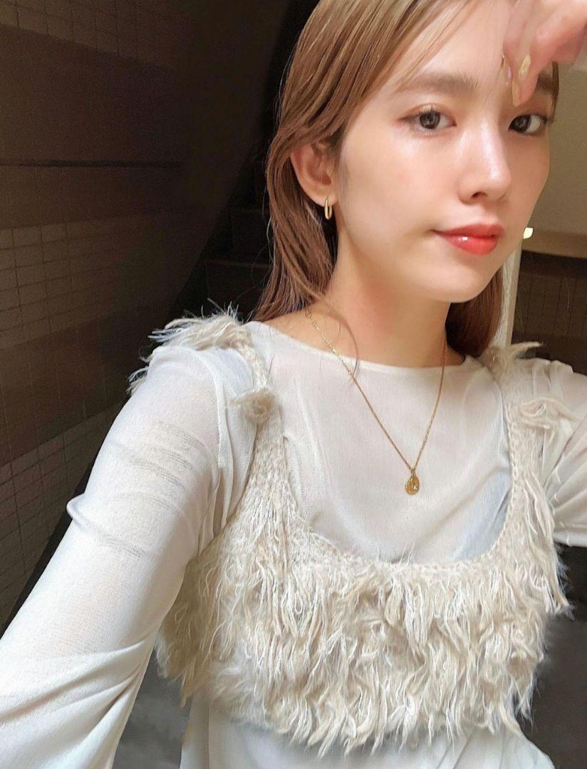 leinwande Mohair Mixed Fringe Tops ビスチェ