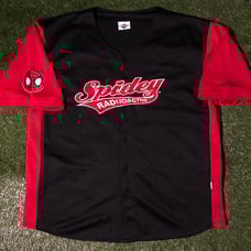 VTG 90s Rare Universal Studios Spiderman Spidey Radioactive 62 Baseball Jersey