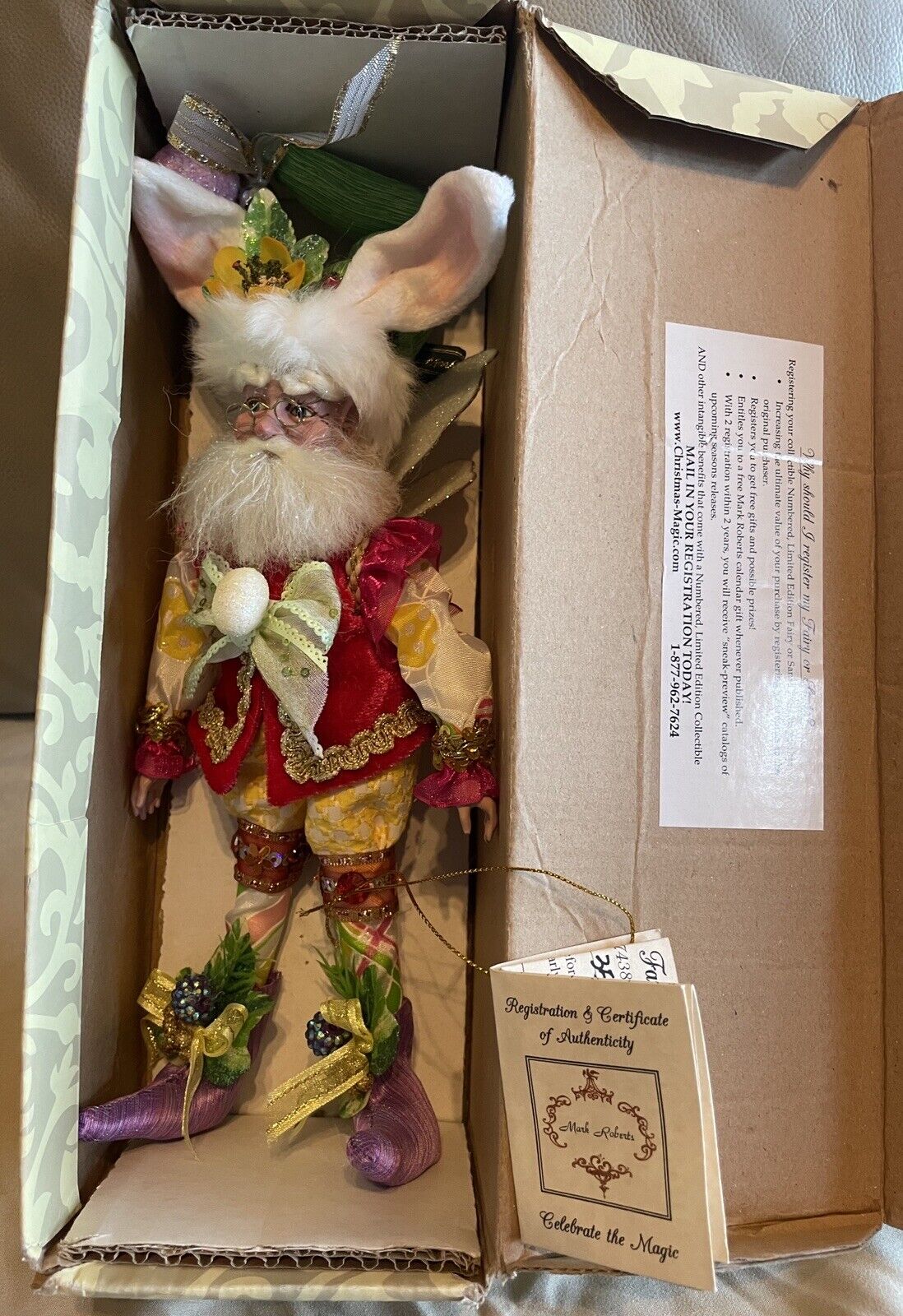 Mark Roberts Easter Rabbit Fairy 51-67438 Small Vintage LTD ED 357 of 1500 UIB
