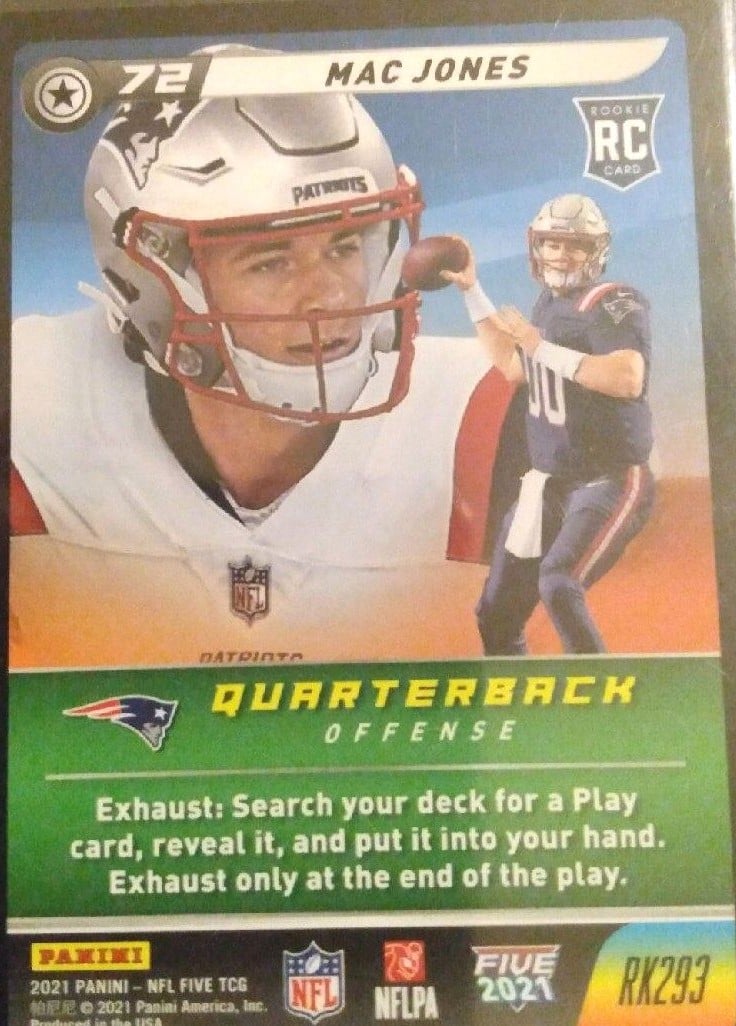 2021 NFL FIVE ~MAC JONES~ RC