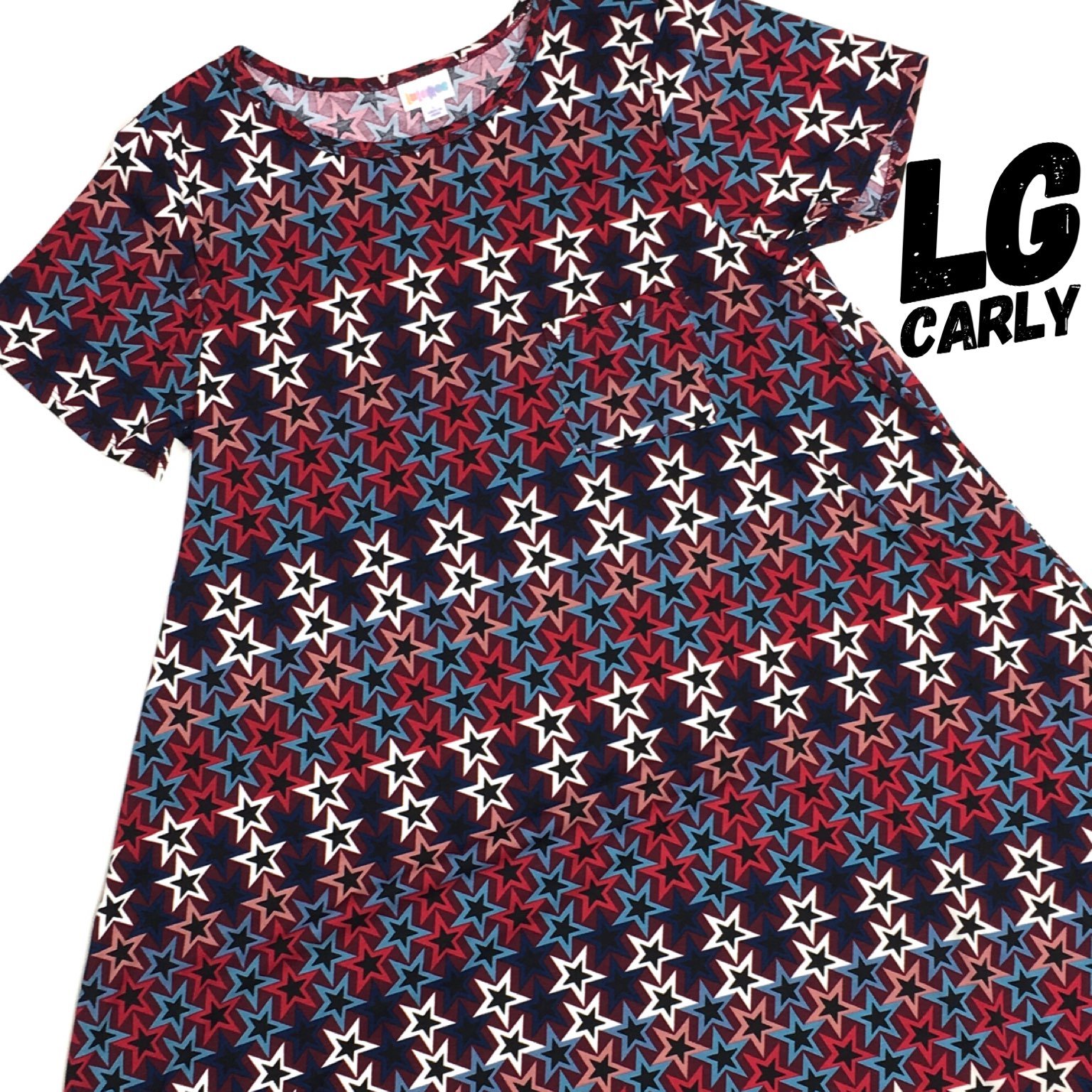 NWT Lularoe American Dreams Carly Lg