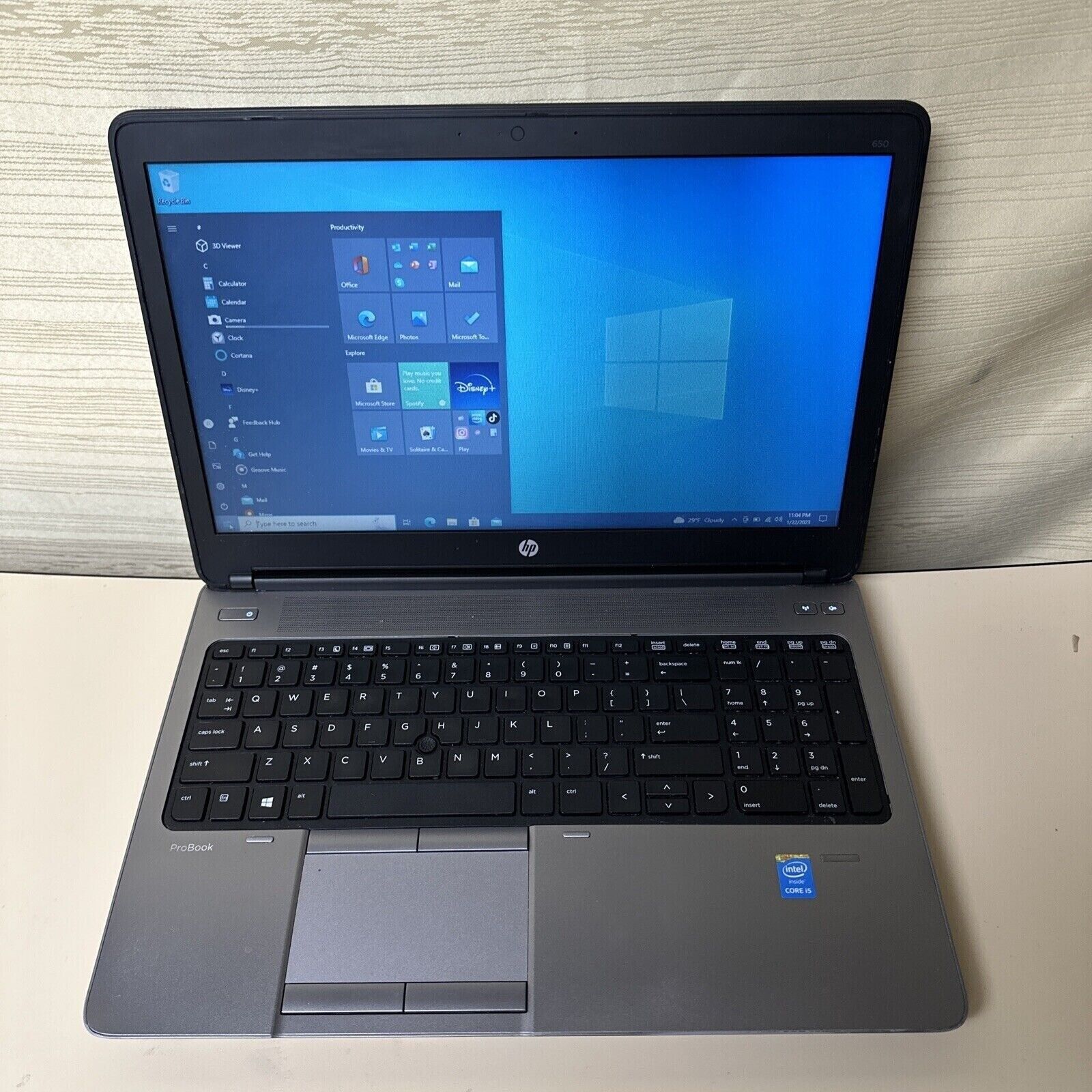HP ProBook Laptop 650 G1 15.6 HD i5-4200M 2.5GHz 8GB 128GB SSD Wifi Win 10 Pro