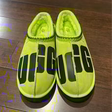 UGG TASMAN CHOPD SUEDE WOOL SLIPPERS KEYLIME MENS SZ 13 - 1128195