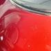 COPCO Camden Red Tea Kettle Enamel on Steel Whistling 6 Cup Distressed