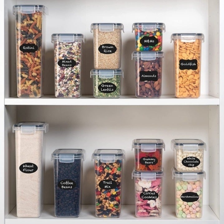14 Pack Airtight Food Storage Containers, Plastic Canisters