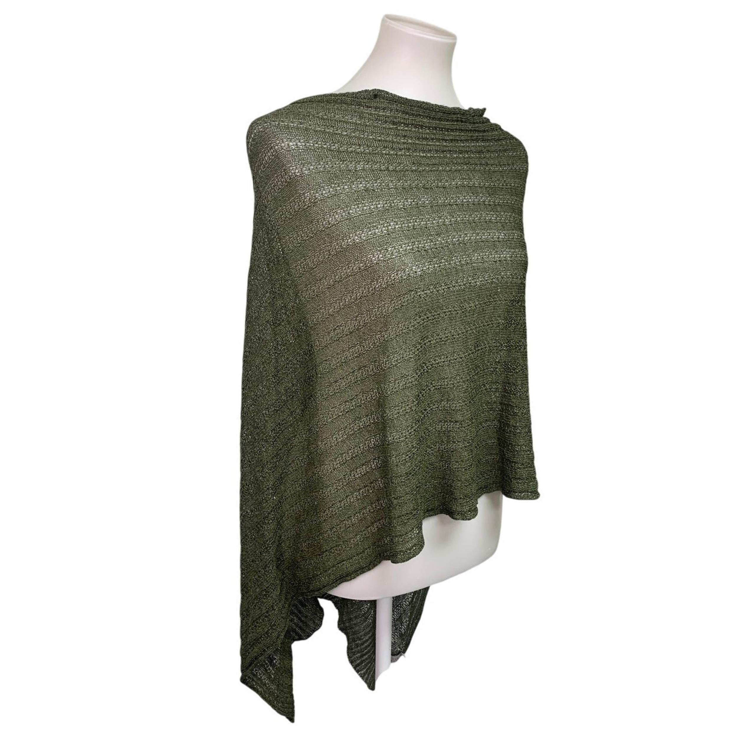 NWT New A New Day Womens One Size Fits Most High Low Knit Poncho Shawl