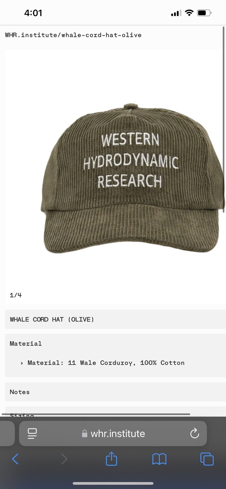 Western Hydrodynamic Research Hat