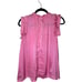 Glam Women's Large Sleeveless Tank Top Blouse Shirt Baby Pink Ruffles Feminine