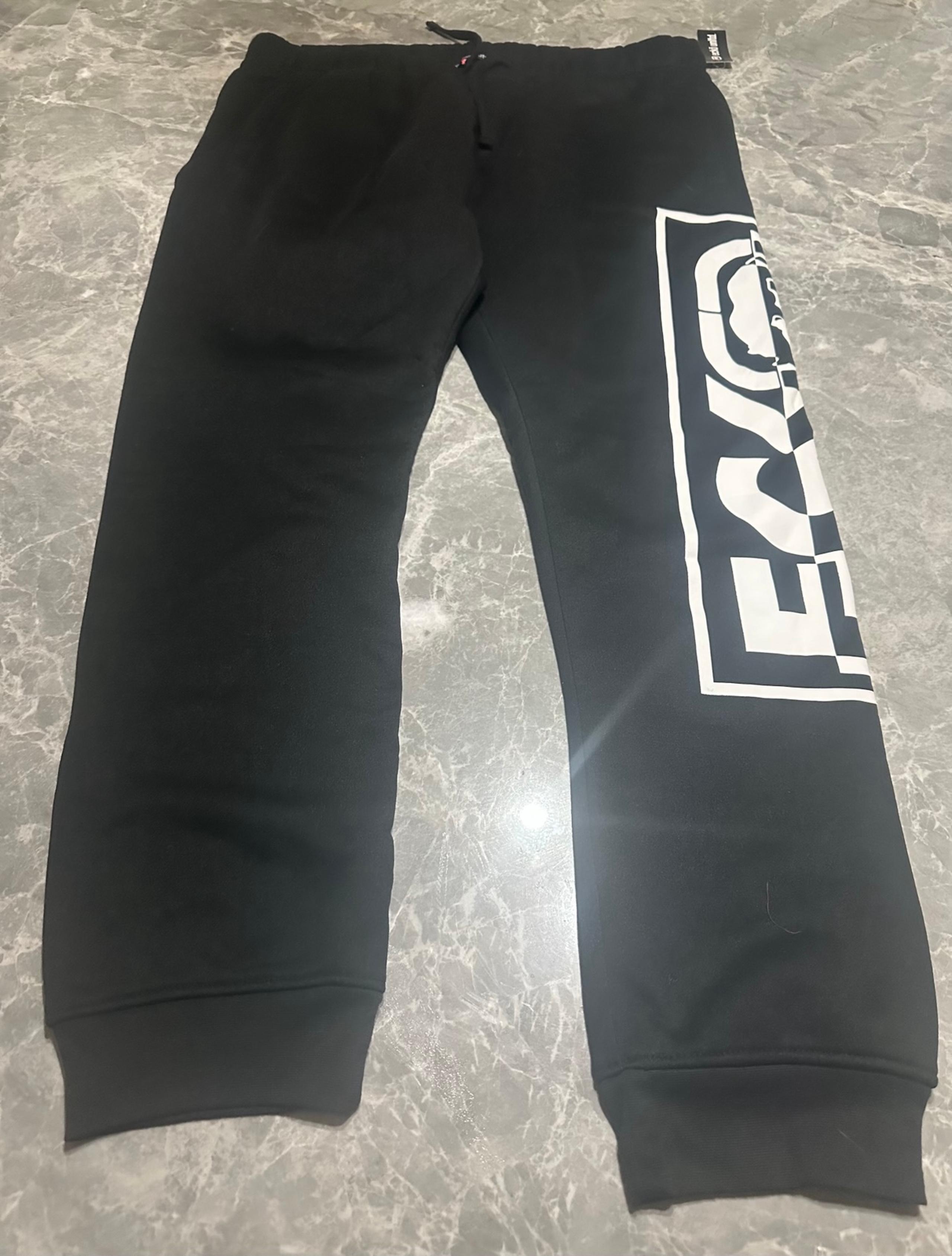 ECKO UNLTD SWEATPANTS MEN'S BLACK NWT MSRP $54 90's throwback Joggers 3XL