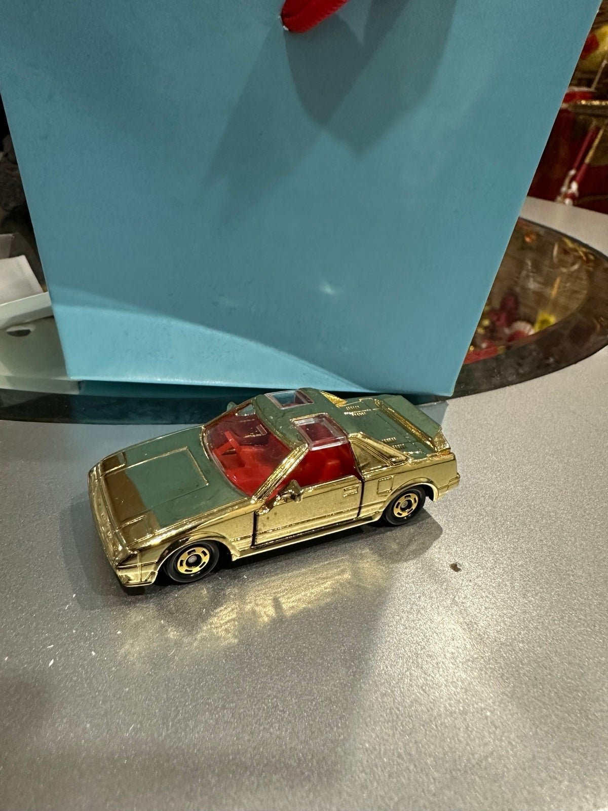 Tomica Toyota MR2 gold plated 1/64 RARE!!!! LOOSE