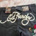 ed hardy wide leg jeans