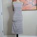Athleta Gray and White Striped Midi Maternity Dress Size XS