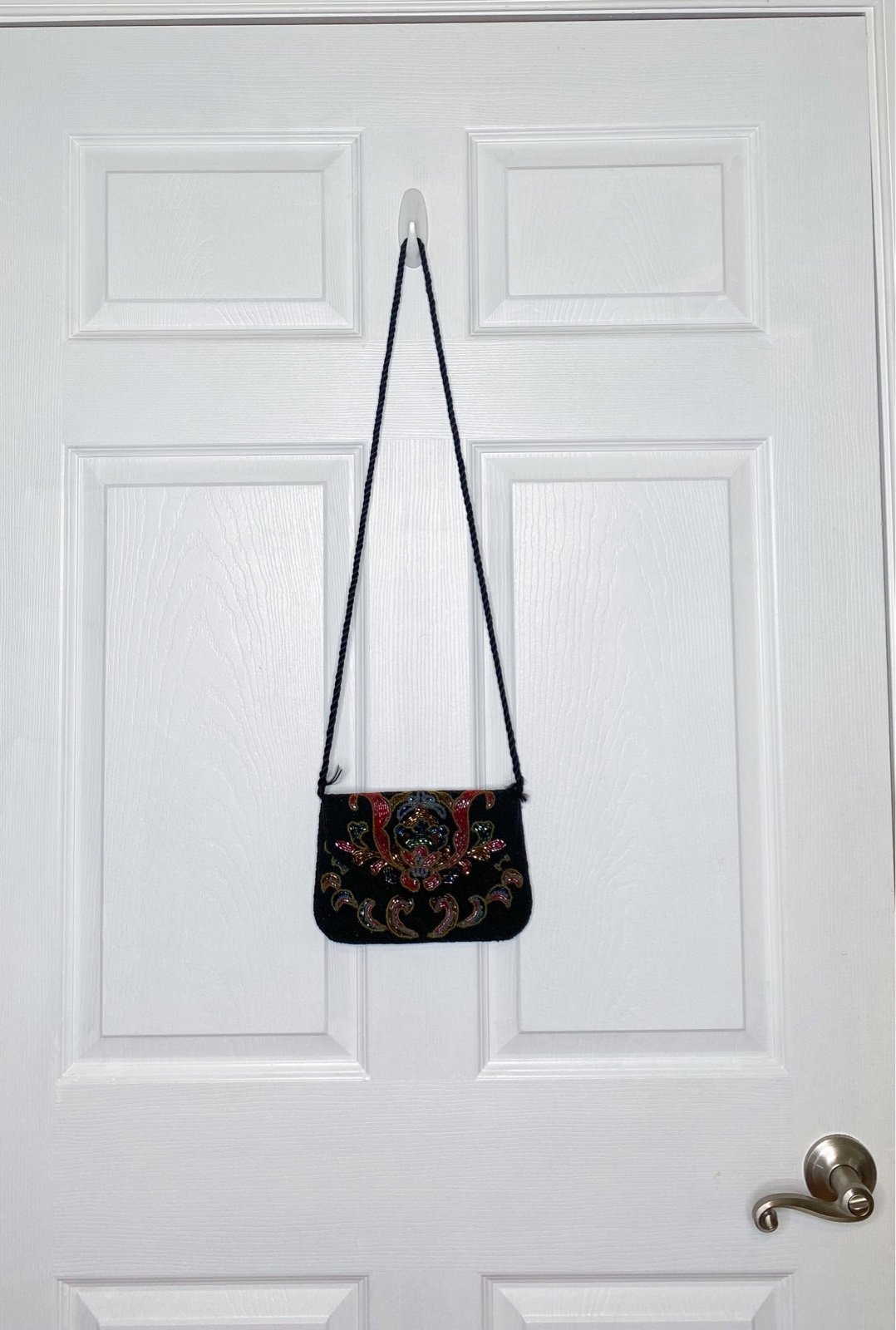 Lillian Vernon Vintage Beaded Evening Shoulder Clutch Bag