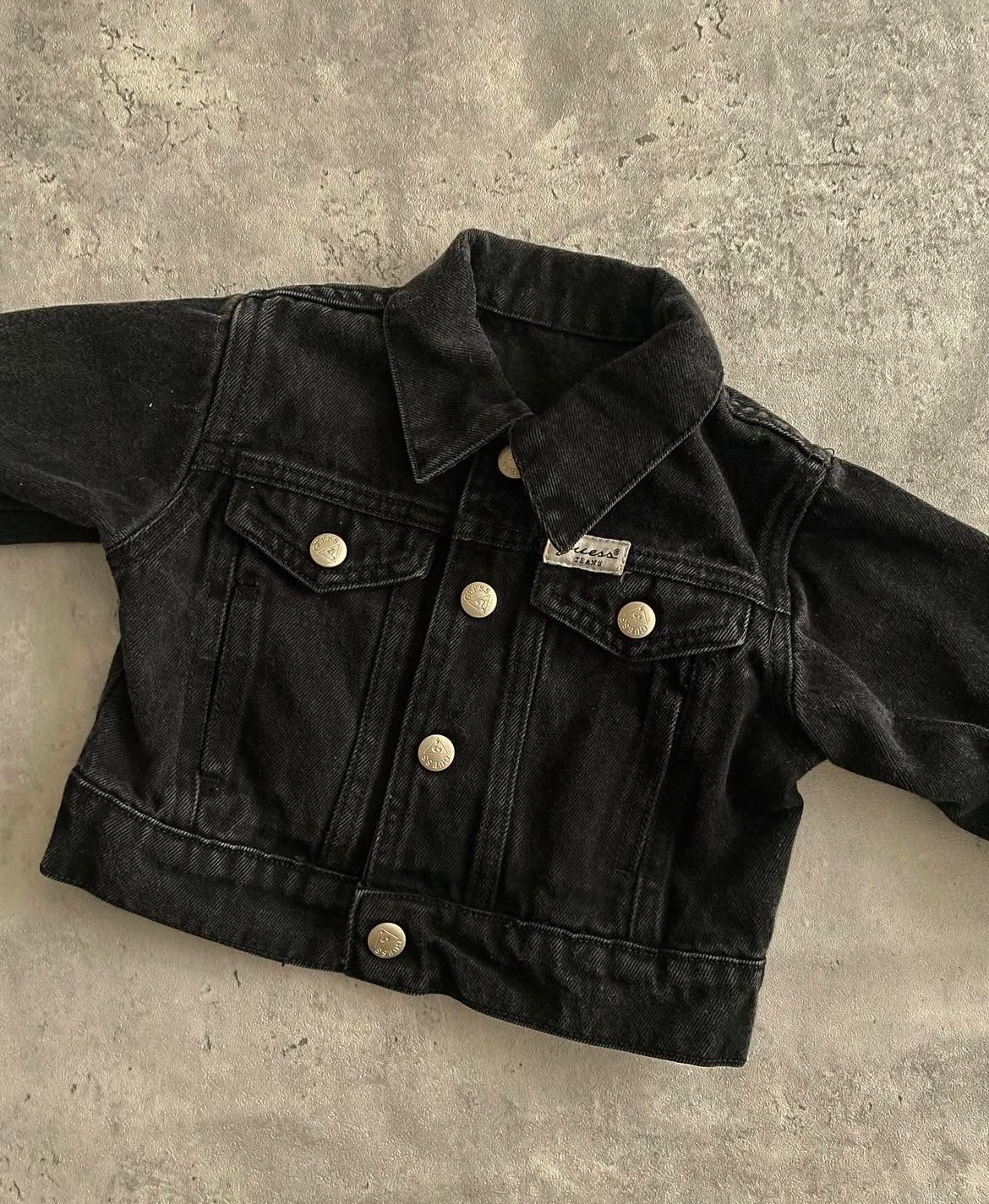 Vintage Baby Guess Black Denim Jacket