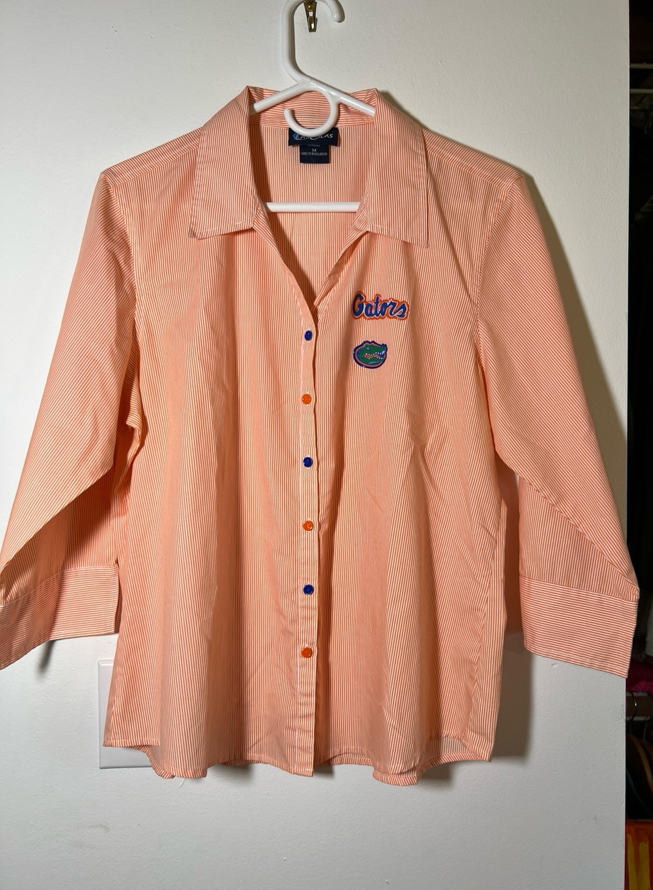 Las Olas Florida Gators Ladies Button Down Shirt medium