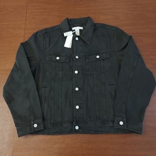 Outerknown Jude Denim Jacket Organic Cotton Faded Black Men's Size XL