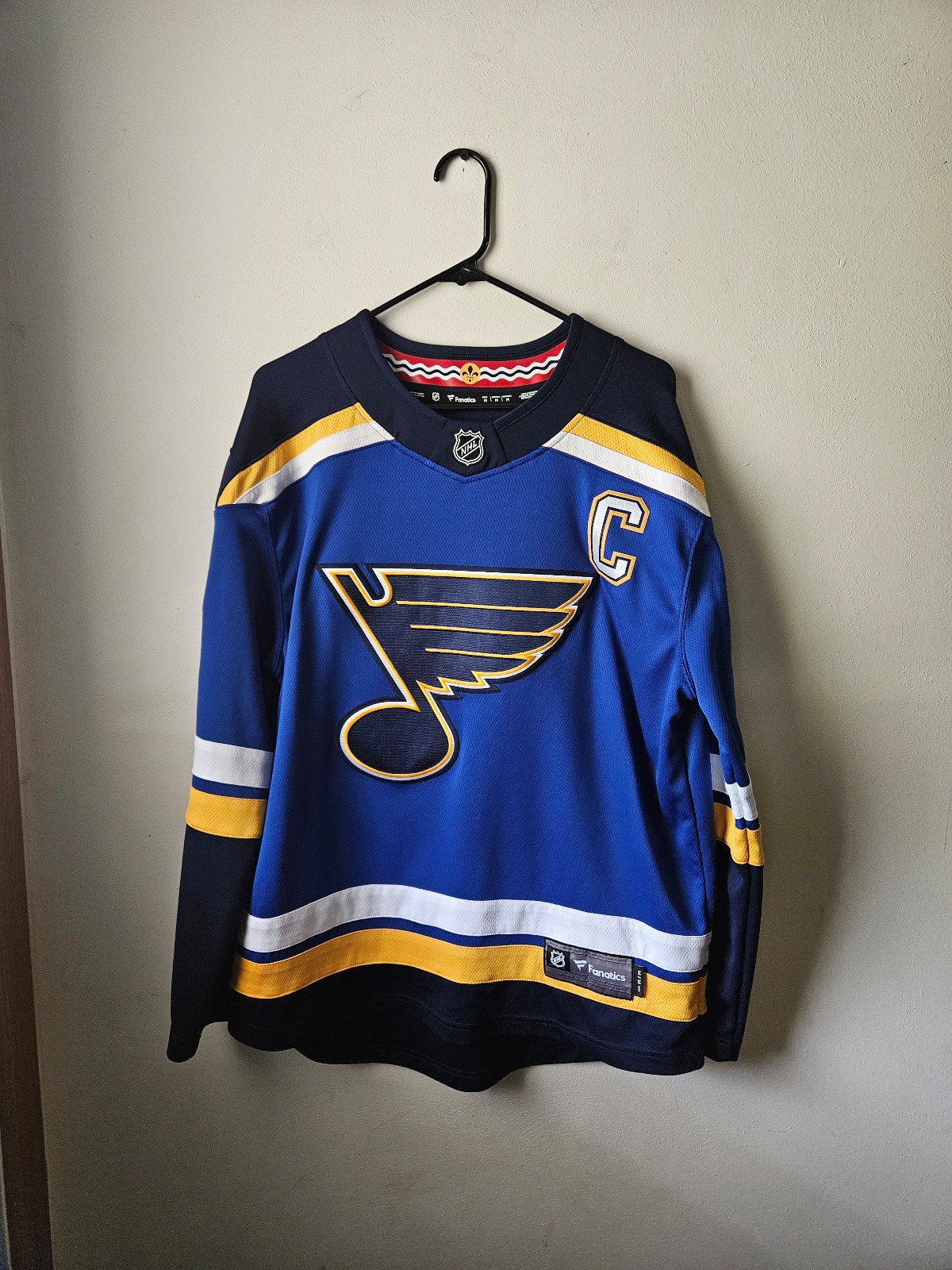 ST. LOUIS BLUES RYAN O'REILLY FANATICS BRAND HOME JERSEY